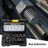14 шт., инструменты для удаления гаек, набор экстракторов поврежденных болтов высокой твердости для мастерской