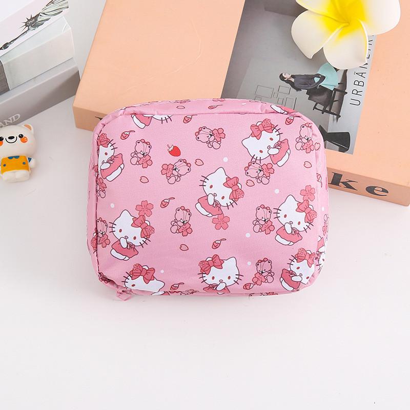 Snoopy Doraemon Hello Kitty Cinnamoroll Pattern Portable Makeup Storage Bag For Girls And Travel