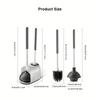 1 Set Toilet Plunger and Bowl Brush Combo for Bathroom Cleaning Toilet Brush and Plunger Set Toilet Brush Bathroom Accessories