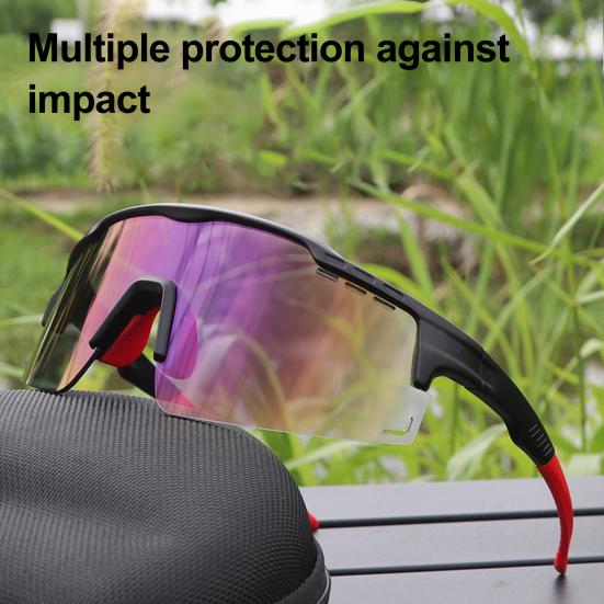 Фотохромные очки для езды на велосипеде с защитой от ультрафиолета, ветрозащитные, легкие, мужские и женские, для бега, для горного велосипеда, спортивные очки