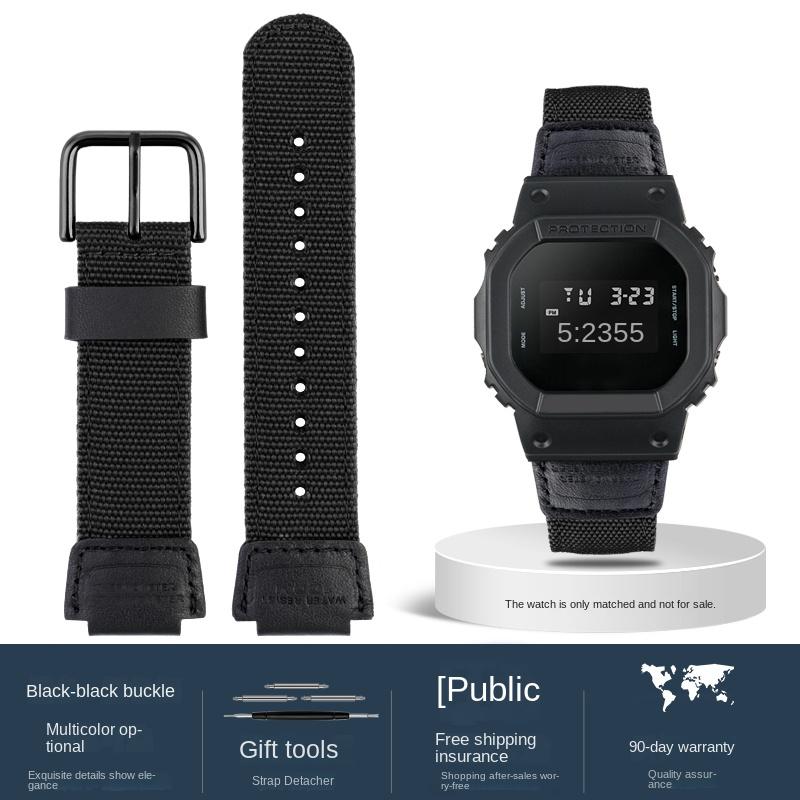Нейлоновый холщовый ремешок для часов Casio G-SHOCK DW6900 DW5600 GW-M5610 GA110 DW-H5600 GM5600 Браслет для часов Мужской Спортивный 16 мм 18 мм