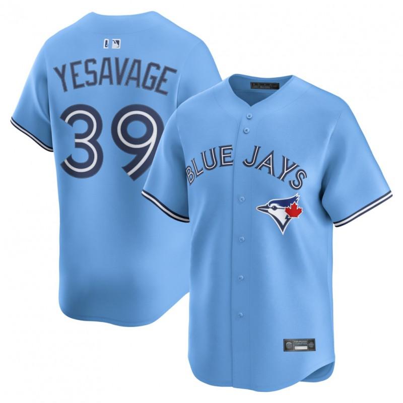 Mens Embroidered MLB Toronto Blue Jays Baseball Jersey Sportswear Loose Fit Cotton Blend Tee Fans
