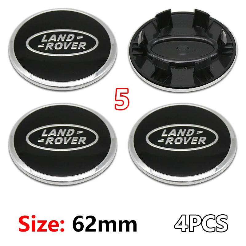 4Pcs 62mm For Land Rover Car Styling Car Wheel Center Hub Cap Covers Badge Range Rover L322 L405 Freelander Discovery SVR Evoque wsvz7