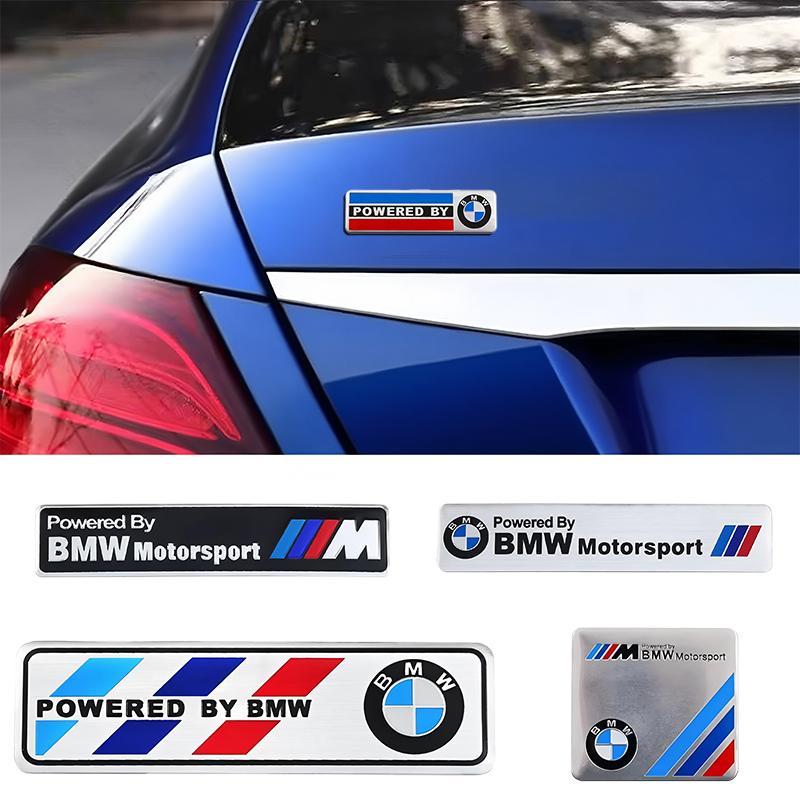 AALN1 3D Aluminum Car Badge Sticker Body Trunk Decoration Decal Modification Accessories For BMW E36 E46 E90 E60 E39 F30 F10 F20 X5