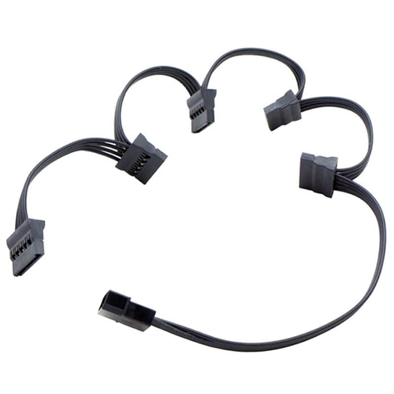 4-контактный 1 штекер на 3/4/5/6 гнездовой разветвитель Sata Power Extension Кабель жесткого диска