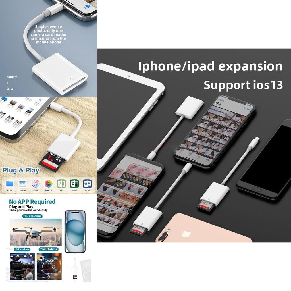 Apple Lightning Sd Card Reader With Usb 20 Interface For Data Transfer And Backup