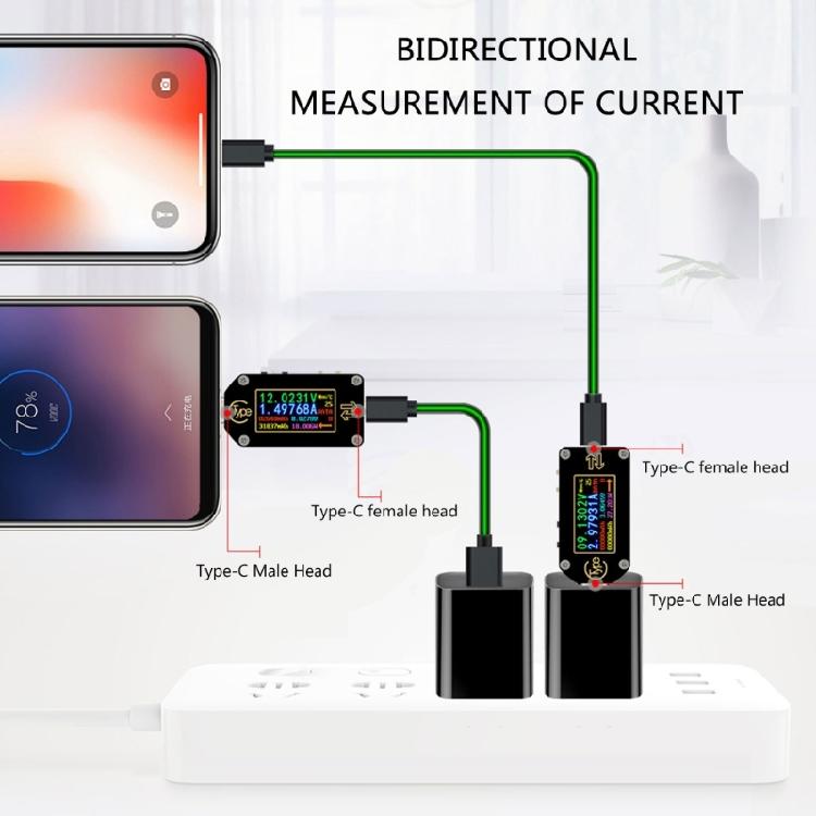 USB C Тестер Измеритель Мощности 3.5-24V 5A Тестер Напряжения Мультиметр USB C Амперметр Тестер LCD Дисплей Вольтметр