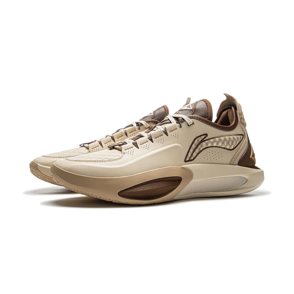 Li Ning JB3 Покрытие Защита от заваливания Низкие Баскетбольные кроссовки Мужские Песочно-гравийный серый ABAU107-3