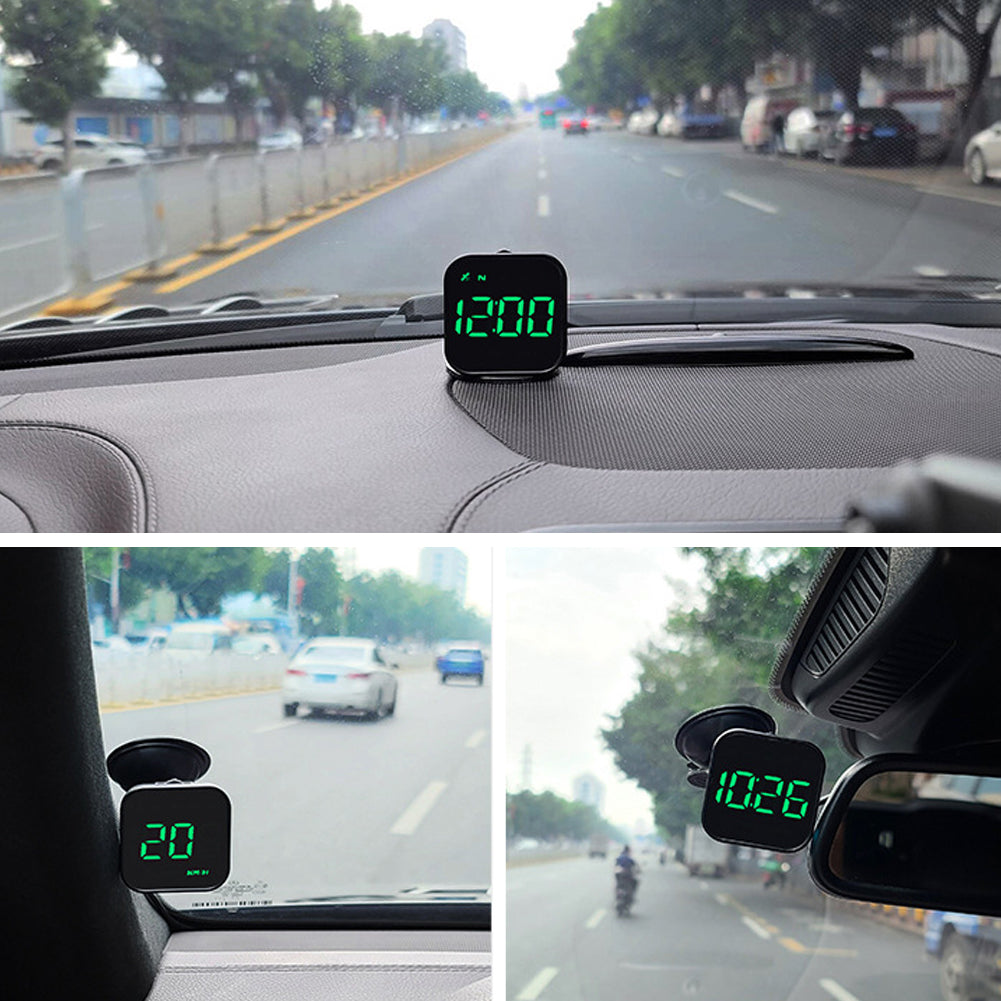 Универсальный цифровой автомобильный HUD Head Up Display GPS спидометр датчики компас USB порт компас измеритель скорости для легковых пикапов