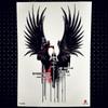 1PC Black Angel Wings Temporary Tattoos For Women Art Fake Tattoo Paper God Death Skull Totem Tatoos