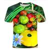Summer Fruit Vegetable 3D Printed T-Shirts Fashion Oversized Short Sleeved Men's and  Women's Unisex T-shirts