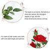 1 Set Artificial Potted Plant Cut Evenly Clear Texture Plastic Table Decor Simulation Rose Flower for Party
