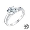 925 Sterling Silver Rings For Women Round Cz Delicate Elegant Popular Wedding Anniversary Ring Luxury Engagement Jewelry