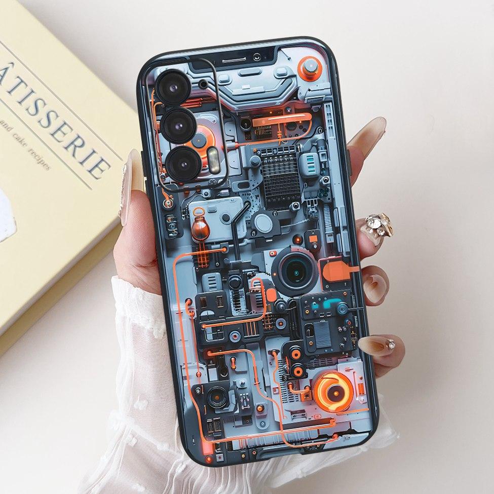 Для телефона Edge 20 20Pro 20Lite Чехол Для Motorola Edge 20 Pro Чехол Силиконовый Роскошный Модный Любовь Милый Кот Девушка Забавный Крутой Расписной