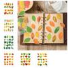 40PCS Maple Leaves Leaf Stickers Nature Diary Stickers Scrapbook Stickers  Album Journal