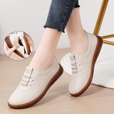 Летние Повседневные Женские Балетки Полуплоская Обувь Женская Обувь Мокасины Слипоны 2025 Новое Поступление Черная Кожа Женская Обувь Кроссовки