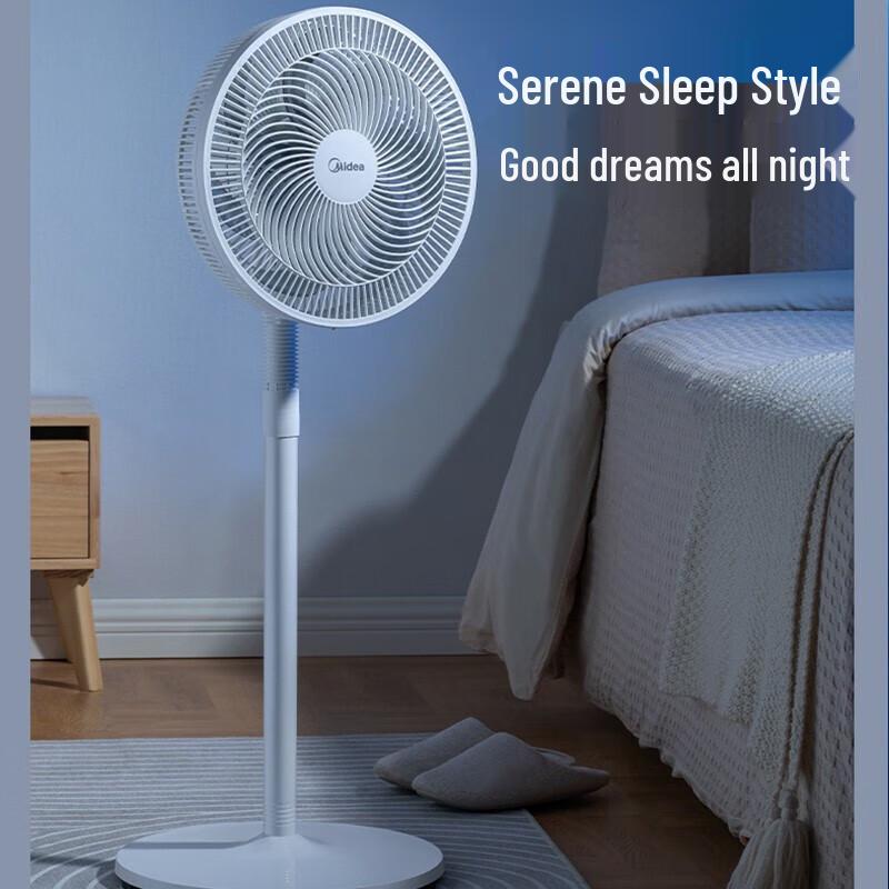 Midea 12-inch 7-Blade Dual-Use Pedestal Fan CN plug (adapter included)
