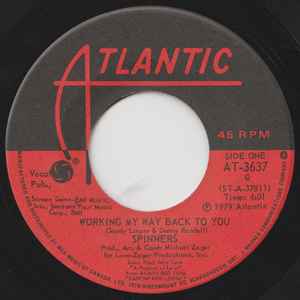 7inch Record SPINNERS - Working My Way Back To You 3637 Atlantic 1979 US Soul/Funk Used