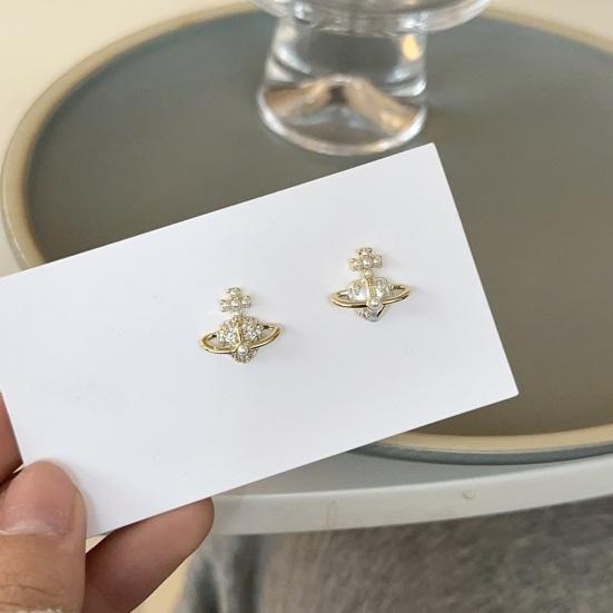 1 пара сережек изысканного дизайна, элегантные и уникальные стильные асимметричные серьги с планетой из искусственного жемчуга