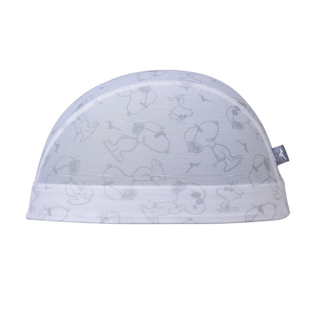 Сетчатая шапочка для плавания MIZUNO Peanuts Snoopy Woodstock Ограниченная серия N2JWD332 Белый L