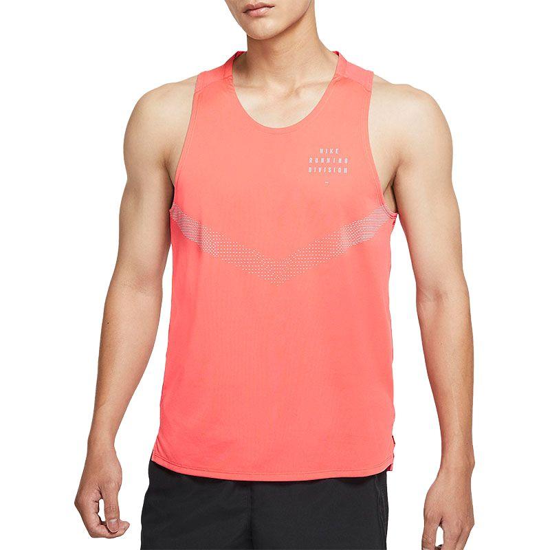 Nike Мужская майка Dri Fit Rise 365 Оранжево-розовая DD4787-814