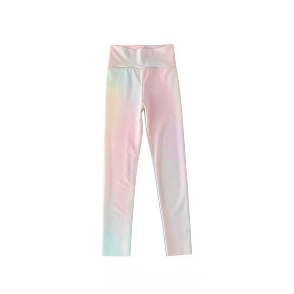 High Rise Girls' Athletic Leggings Quick Drying Running Active Tights Summer