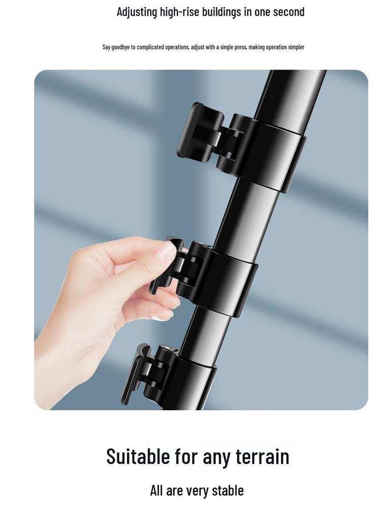 Professional DSLR Camera Phone Floor Stand & Tripod for Live Streaming and Photography