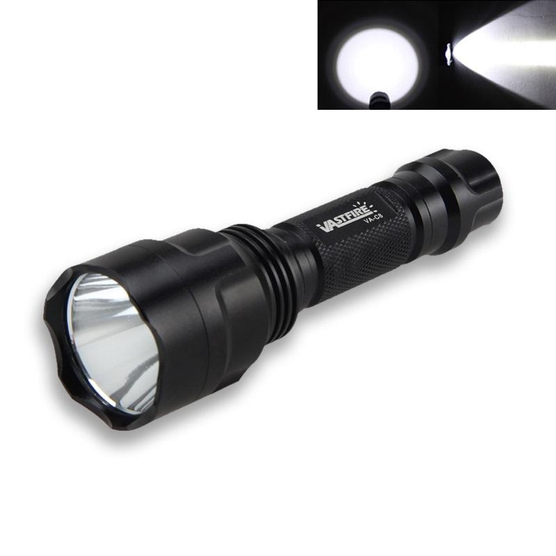 C8 LED Flashlight White/Green/Red Tactical Hunting Rifle Lantern+Pressure Switch+Rail Scope Mount+18650+USB Charger