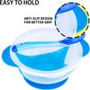 Детские миски с присоской, крышкой с защитой от проливания, ложкой с датчиком температуры, чашей бинаурального дизайна (Пакет из 3)