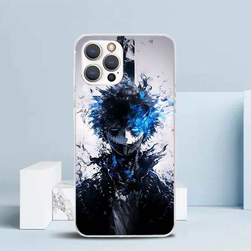 Dabi MHA My Hero A-Academy Soft Cover for iPhone 16 17 Air 15 14 Pro Max 16E Phone Case 13 Mini 12 11 7 SE 8 Print Pattern Fit C