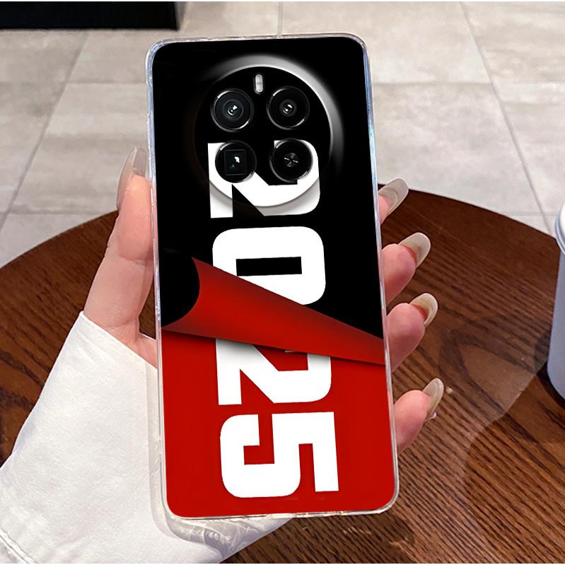 For Realme GT5 Pro Casing Clear Soft Silicone Love Heart Rabbit Cute Cartoon Back Cover for Realme GT 5 Pro 5G Phone Case Bumper