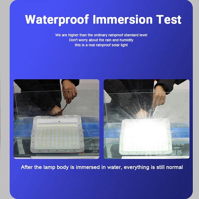 2 Head Stepless Dimming Light Waterproof LED Flood Lamp Remote Control Solar Landscape Spotlight for Outdoor Garden Path Street