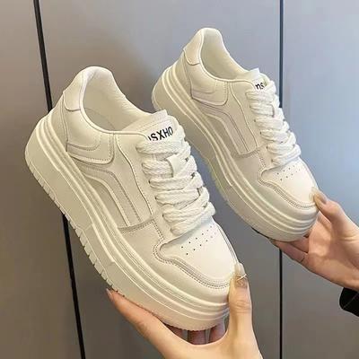 Осенние новые туфли Muffin Bottom Round Head Niche Campus Trend дышащие легкие кроссовки для женщин