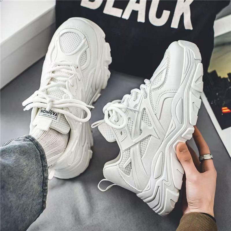 Мужские кроссовки на платформе Сетчатые дышащие кроссовки для бега Модная уличная повседневная обувь Мужские теннисные тренировочные кроссовки Zapatillas Hombre