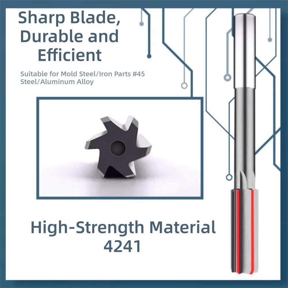 Shank Diameter Chucking Reamer Straight Flute Machining Tool Tool H7 Reamer Metal Machining