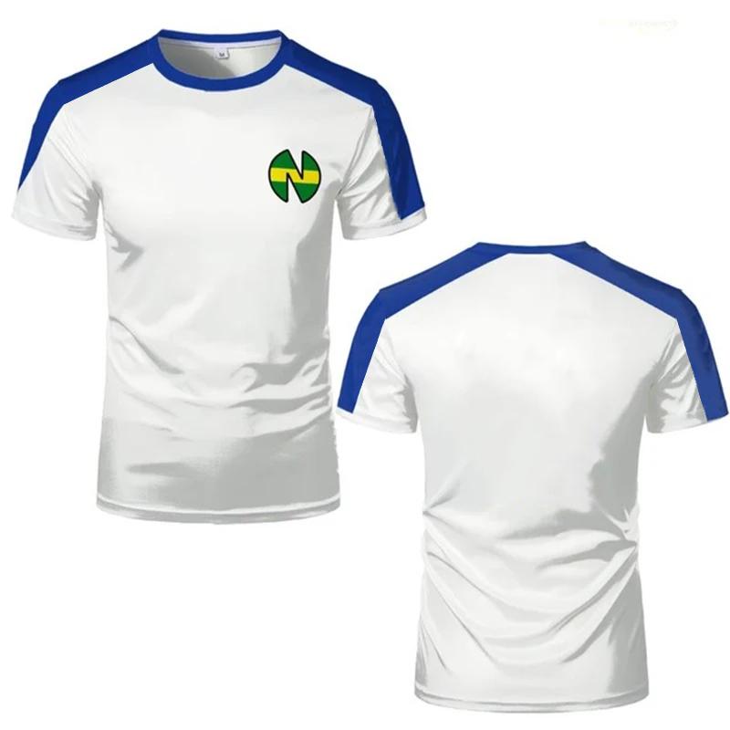 Спортивные футболки для мужчин Джерси аниме Капитан Цубаса Косплей Кастомные топы Свободные Мужские и женские Быстросохнущая спортивная одежда Детские футболки