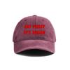 Eat Pussy Its Vegan Baseball Cap Summer Distressed Dad Hats Unisex Outdoor Adjustable Cotton Caps MZ-467