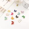 Bracelet Pendant Material Necklace 10pcs Earrings Small Butterfly Beads DIY Handmade Ornament Accessories Pendant Drops of Oil  Accessories