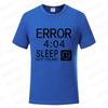 Artistic Computer 404 Error Not Found T Shirt Funny Birthday Gifts for Men Coder Geek Programmer T-shirt Summer Casual Tee Tops