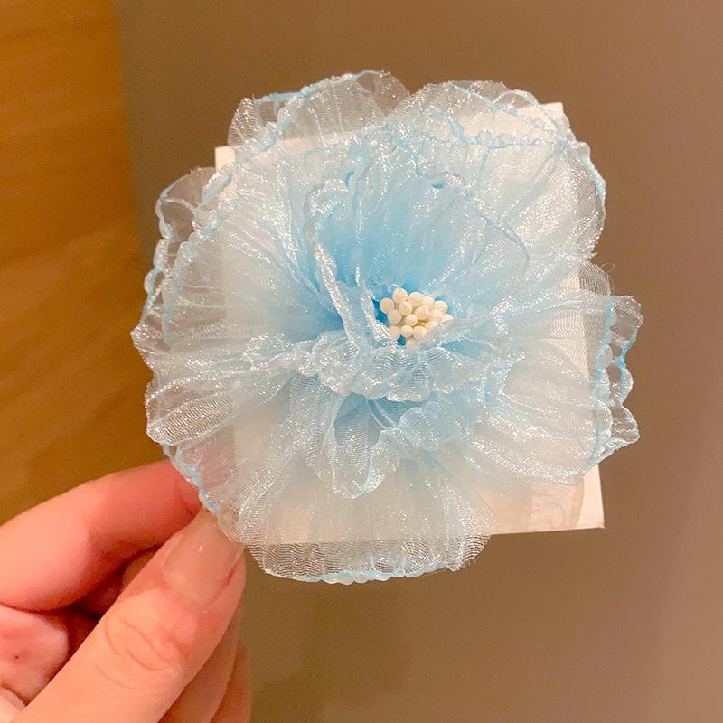 Children's Flower Hair Clip Super Fairy Beauty Little Girl Top Clip Summer Girl Clip Hair Ornament Baby Hair Clip