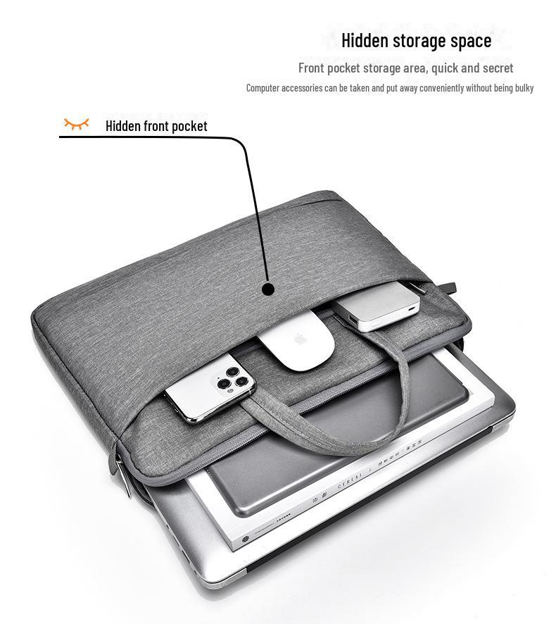 Мужской Портативный Мессенджер-Портфель - Большая Вместимость, Сумка для Ноутбука и Документов (13-15.6 дюймов)