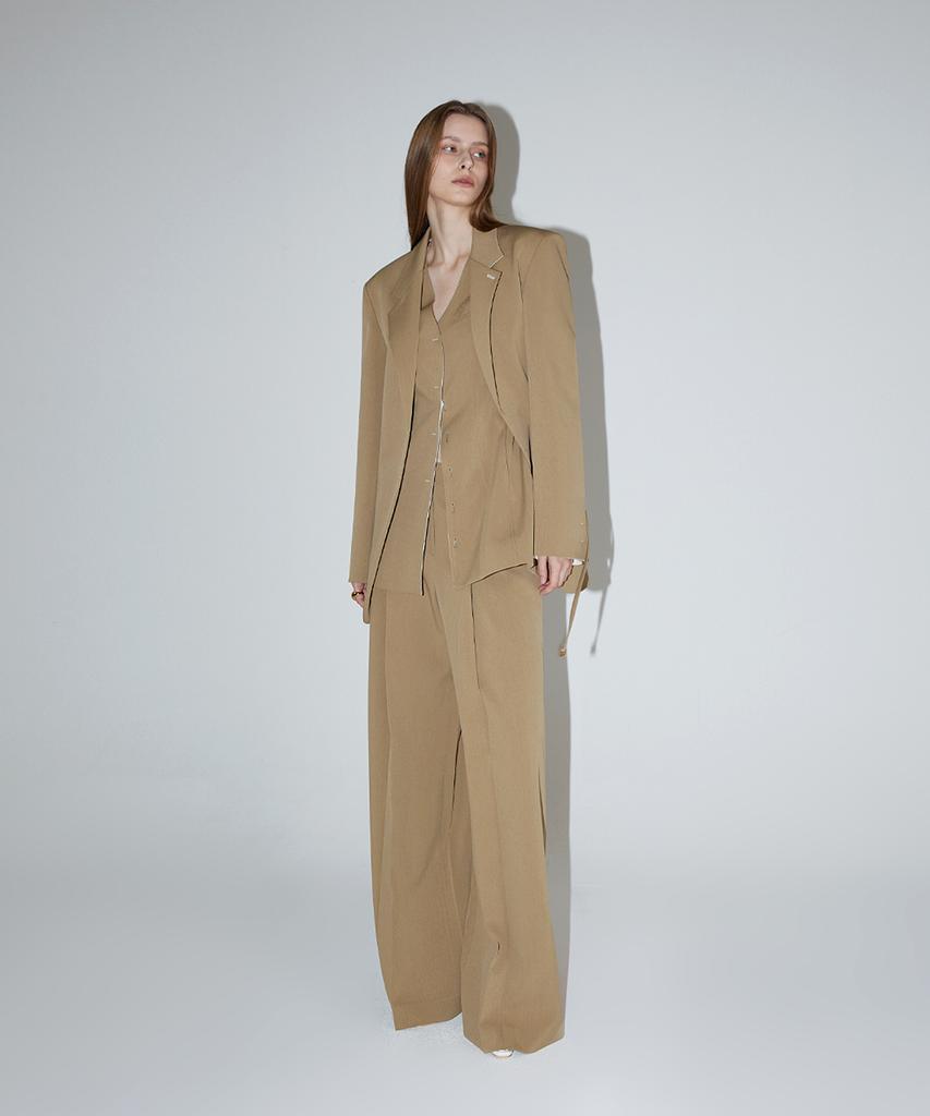 RENEJ Ava Pintuck Wide Pants