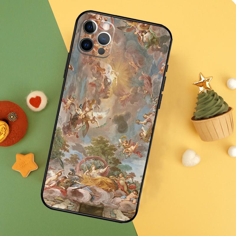 Чехол для телефона с рисунком Микеланджело Для iPhone 17 Pro Max 17Air 16E 15 14 13 12 11 16 Pro Max Mini Ударопрочный чехол