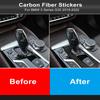 dsgur6 For BMW 5 Series G30 2018-2022 Accessories Carbon Fiber Interior Car Central Control Gear Shift Panel Trim Cover Decor Stickers