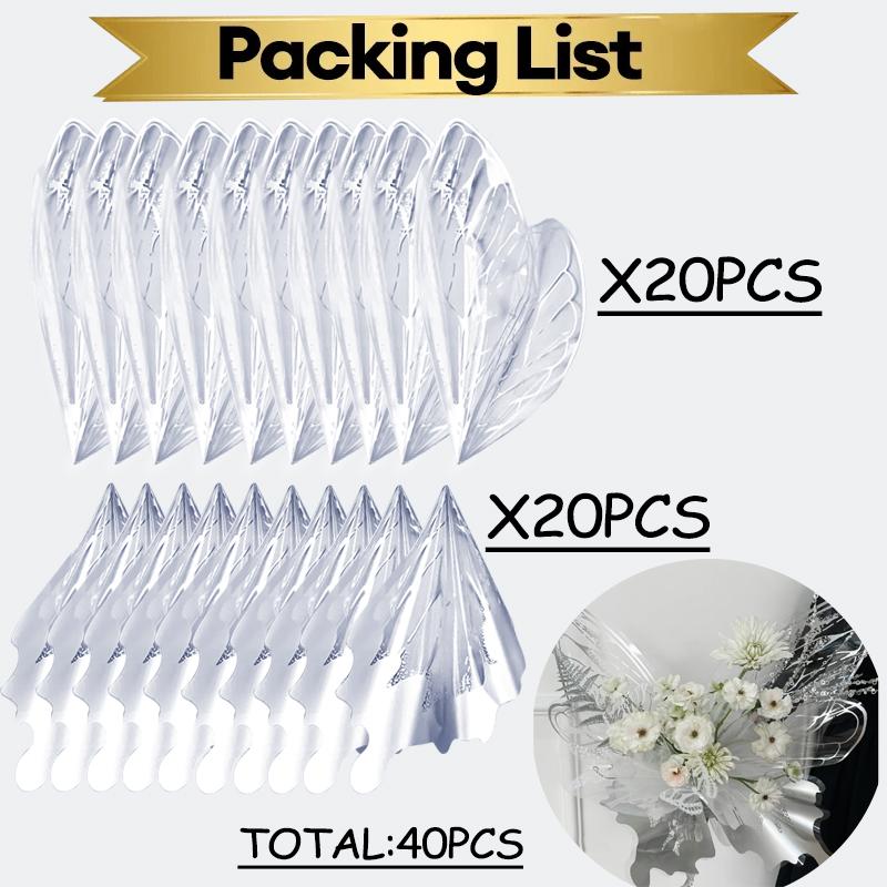 10 комплектов корейской упаковочной бумаги с бабочками и цветами, водонепроницаемая упаковочная бумага для букета роз для декора для свадьбы, дня рождения