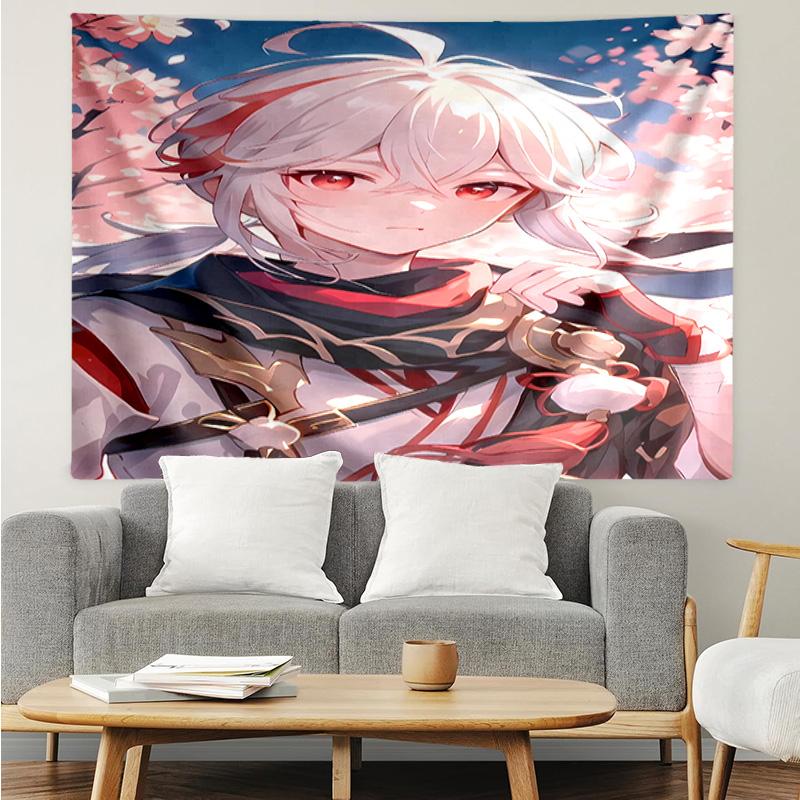 Genshin Impact characters6 Tapestry for Bedroom Aesthetic Classroom Tapestries Wall Hanging for Living Room Dorm Office,Ideal Creative Gift
