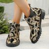 Lucyever Серебряные Ботильоны с принтом бабочек на платформе Женские Ботинки-челси на низком каблуке Большие размеры Женские Осенние Короткие Ботильоны без застежек