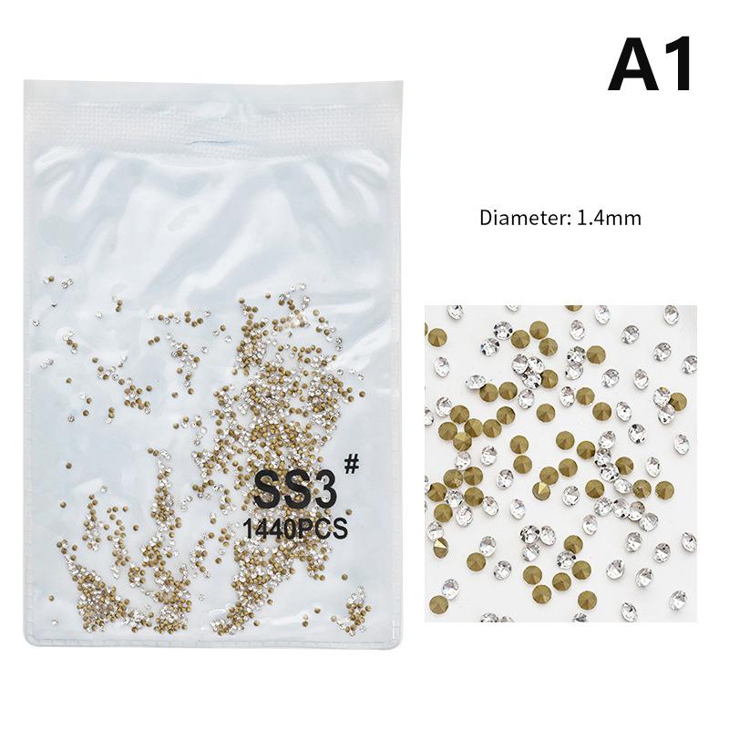1440 шт. блестящие кристально чистые стразы без горячей фиксации с плоской основой стразы для шитья/ткани/дизайна ногтей стразы украшения