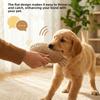 Bite-Resistant Dog Soothing Toys Soft Squeaky Toy Flatfish Shaped Plush Pet Toy  Boredom Relief