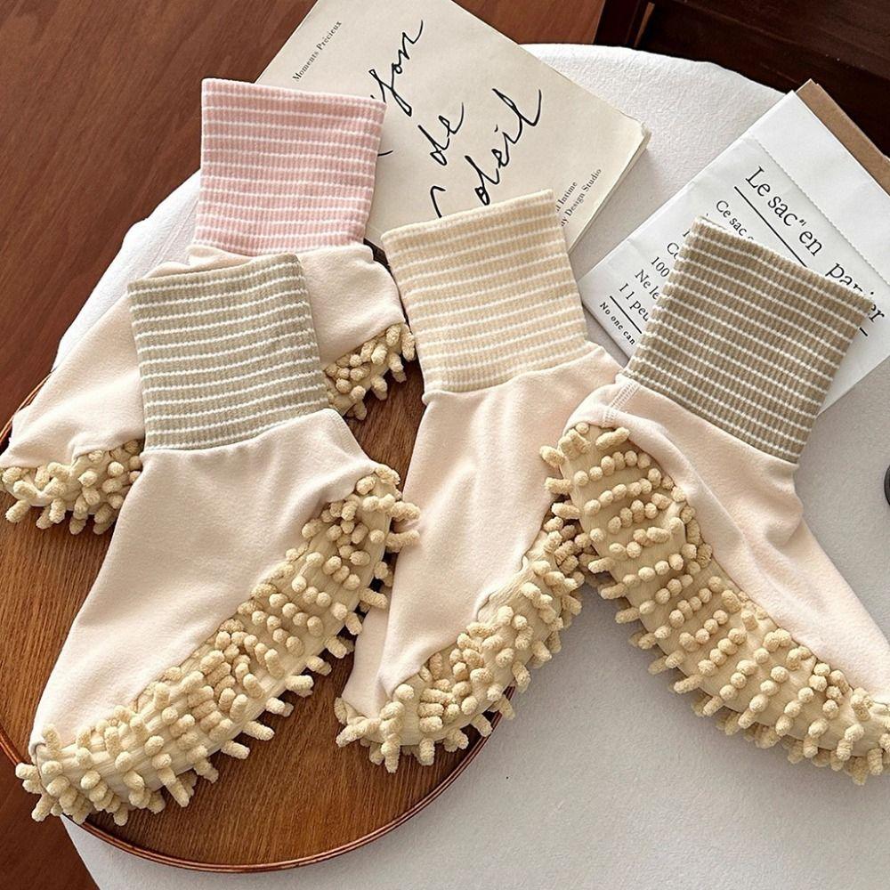 Soft Floor Socks Microfiber Cleaning Slippers Unisex Foot Covers Home Cleaning